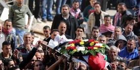 تشييع الشهيد وشحة في بيرزيت