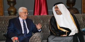 الرئيس يلتقي بأمير قطر