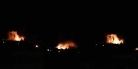 الطيران الإسرائيلي يقصف قاعدة عسكرية يدمشق