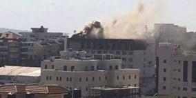 إخماد حريق بفندق في رام الله دون إصابات