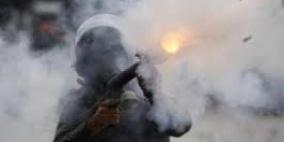 إصابات بالاختناق في مواجهات مع الاحتلال بالخضر