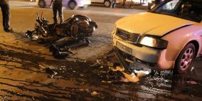 وفاة شاب واصابة 2 اخرين في حادث سير وقع قبل قليل في مدينة البيرة