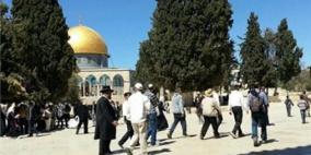 مستوطنون يقتحمون باحات الأقصى