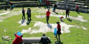 يوم تطوعي لتنظيف المنطقة الأثرية في سبسطية