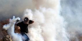 إصابة العشرات بالاختناق في مسيرة بلعين