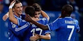 تشلسي يفوز على شالكة وتعادل بازل وستيوا