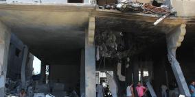 تدمير منزل الحمايدة وسط رفح