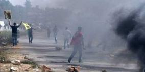 إصابة عدد من المواطنين باختناق في مواجهات مع الاحتلال غرب جنين