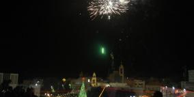 انارة شجرة الميلاد في ساحة المهد  بيت لحم