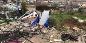 الاحتلال يهدم 3 منازل في بلدة حزما