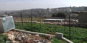 الاحتلال يهدم بركسا في خربة بيت اسكاريا جنوب بيت لحم