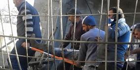 7 إصابات جراء انهيار سقف مسجد قيد الانشاء شمال نابلس