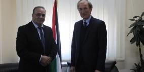 الوزير الشاعر يستقبل رئيس ممثلية جمهورية ألمانيا الاتحادية في فلسطين