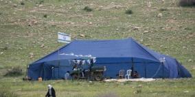 مستوطنون ينصبون خياما قرب بيت فوريك