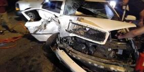 8 إصابات بحادث سير شمال الخليل