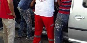 صور: 9 إصابات بينها خطيرة بحادث سير في جنين