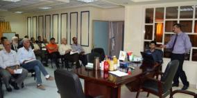 ورشة عمل حول السلامة والصحة المهنية في المشاريع الانشائية