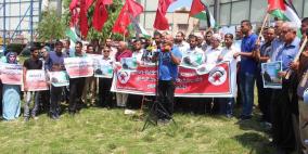 وقفة تضامن مع الأسير بلال كايد والأسرى المضربين عن الطعام