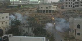 4 اصابات وعشرات حالات الاختناق في مواجهات بمخيم الجلزون