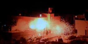 تفجير منزلي المتهمين بخطف الجنود الثلاثة بالخليل