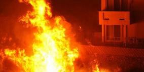 إخماد حريق في قرية زبدة جنوب جنين