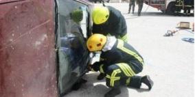 إصابتان في حادث سير بين مركبتين برام الله