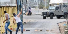 اندلاع مواجهات بين طلبة المدارس والاحتلال في عوريف