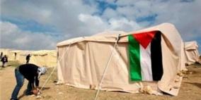 نشطاء يقيمون 'خيمة كنعان الـ5' وسط مجمع 'غوش عتصيون' الاستيطاني ببيت لحم