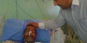 الشهيد الاسير المحرر منذ اسبوع زهير لبادة الذي انتقل الى رحمة الله تعالى منذ ساعة  في مدينة نابلس