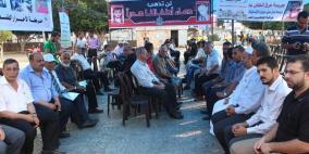 الفصائل تقيم خيمة عزاء رمزية للشهيد الرضيع "الدوابشة" وسط غزة