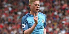 غياب دي بروينه قد يمتد لمباراة برشلونة