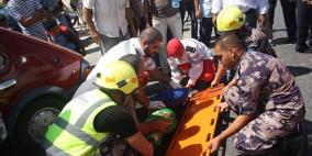 اصابة اربعة مواطنين في حادث سير بمحافظة اريحا