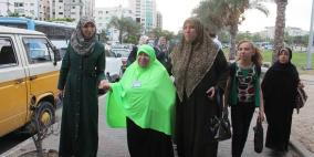 بالصور.. مغادرة الدفعة الاولى من حجاج غزة الى الديار الحجازية