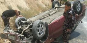 إصابة في حادث إنقلاب مركبة بطوباس