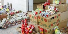 ضبط 3 أطنان مواد غذائية ومستحضرات تجميل مهربة من إسرائيل