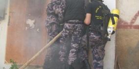 مجهولون يحرقون مجلس قروي العرقة في جنين