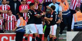 مارتيال يقود اليونايتد لقلب الطاولة على ساوثهامبتون وليفربول يواصل الترنح