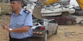 إتلاف 25 مركبة و 20 دراجة نارية غير قانونية في جنين