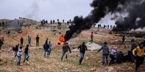 رام الله: إصابات في مواجهات عنيفة بين قوات الامن وشبان من مخيم الجلزون