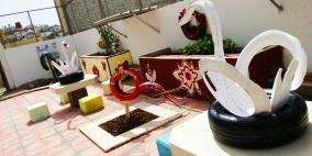 جنين: افتتاح معرض "أفكار ساحرة من الإطارات" في بنات جلبون الأساسية