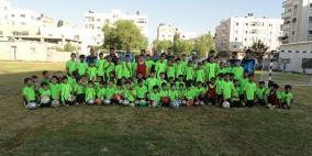 الحسن يزور مدرسة الأكاديمية الرياضية بغزة