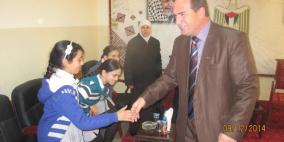 محافظ طولكرم يستقبل طالبات من مدرسة اشبيلية الأساسية