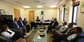 وفد من نقابة الصحفيين وممثلين وسائل اعلام يهنئون الدكتور عبد اللطيف ابو حجلة بمنصب رئاسة جامعة بيرزيت