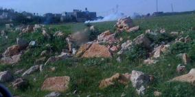 مواجهات عنيفة بين الشبان وقوات الاحتلال عند مدخل قرية النبي صالح