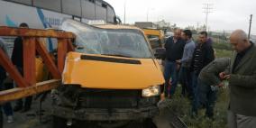 حادث سير قرب مخيم الجلزون قبل قليل