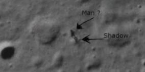 ظل رجل على سطح القمر و"ناسا" توضح
