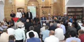 ادعيس يفتتح مسجد العمري التاريخي بعد إعادة ترميمه في ترقوميا