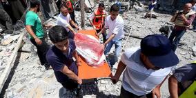 انتشال جثامين أربعة شهداء من خزاعة وعبسان شرق خان يونس