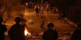 إصابات بالاختناق بمواجهات مع الاحتلال في مخيم العروب