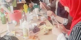 ورشة عمل في مخيم العروب بعنوان "جيبها معك من الشارع واشتغلها بإيدك"